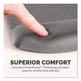 FELLOWES FELLOWES PlushTouch Mouse Pad with Wrist Rest, 7.25 x 9.38, Graphite - 9252201