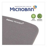 FELLOWES FELLOWES PlushTouch Mouse Pad with Wrist Rest, 7.25 x 9.38, Graphite - 9252201