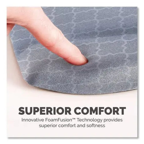 FELLOWES FELLOWES PlushTouch Mouse Pad with Wrist Rest with FoamFusion Technology, 7.25 x 9.38, Lattice Desig - 9549701