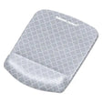 FELLOWES FELLOWES PlushTouch Mouse Pad with Wrist Rest with FoamFusion Technology, 7.25 x 9.38, Lattice Desig - 9549701