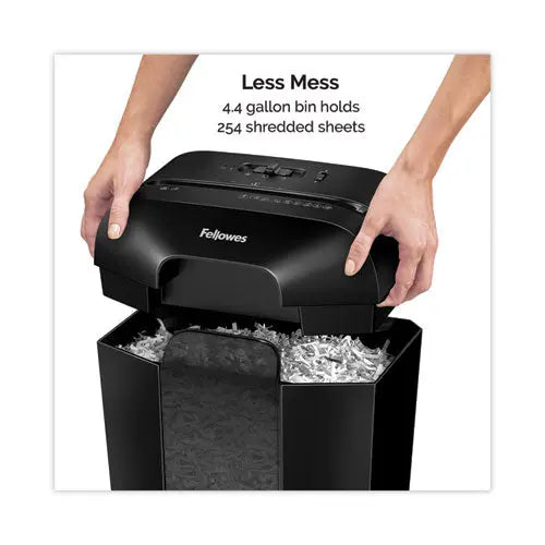 FELLOWES FELLOWES Powershred LX45 Cross-Cut Shredder, 8 Manual Sheet Capacity - 4400201