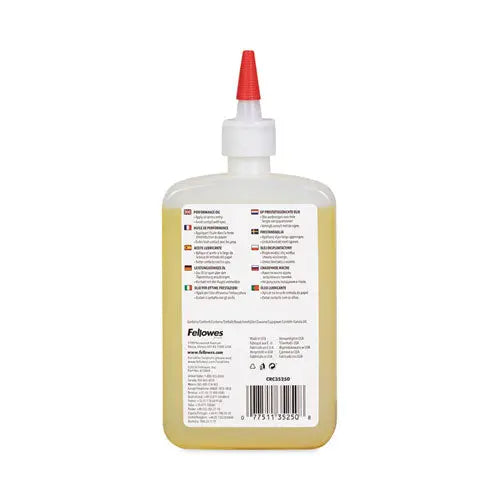 FELLOWES FELLOWES Powershred Performance Oil, 12 oz Bottle with Extension Nozzle - 35250