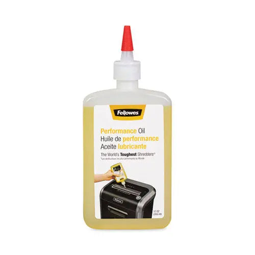 FELLOWES FELLOWES Powershred Performance Oil, 12 oz Bottle with Extension Nozzle - 35250