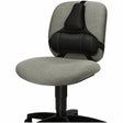 FELLOWES Fellowes Professional Series Back Support with Microban&reg; Protection - Strap Mount - Black - Fabric, Memory Foam - 8037601