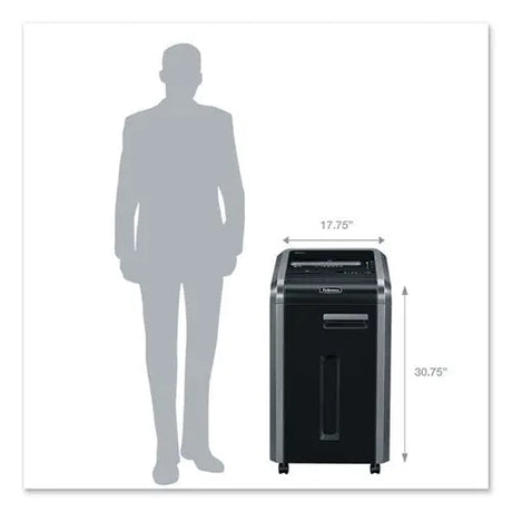 FELLOWES FELLOWES SHREDDER,MICR,225MI,BK - 4620001