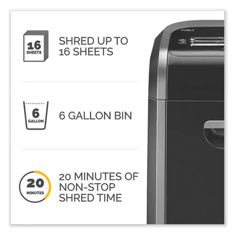 FELLOWES FELLOWES SHREDDER,PS79CI INTELLSHD - 3227901