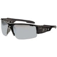 FELLOWES FELLOWES Skullerz Dagr Safety Glasses, Black Frame/Silver Lens, Nylon/Polycarb - 52042
