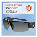 FELLOWES FELLOWES Skullerz Dagr Safety Glasses, Black Nylon Impact Frame, Anti-Fog Smoke Polycarbonate Lens - 52033