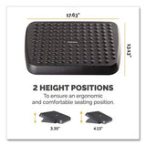 FELLOWES FELLOWES Standard Footrest, Adjustable, 17.63w x 13.13d x 3.75h, Graphite - 48121