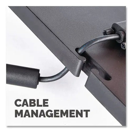 FELLOWES FELLOWES Standard Monitor Riser, 13.38" x 13.63" x 2" to 4", Graphite, Supports 60 lbs - 9169301