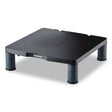 FELLOWES FELLOWES Standard Monitor Riser, 13.38" x 13.63" x 2" to 4", Graphite, Supports 60 lbs - 9169301