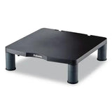 FELLOWES FELLOWES Standard Monitor Riser, 13.38" x 13.63" x 2" to 4", Graphite, Supports 60 lbs - 9169301
