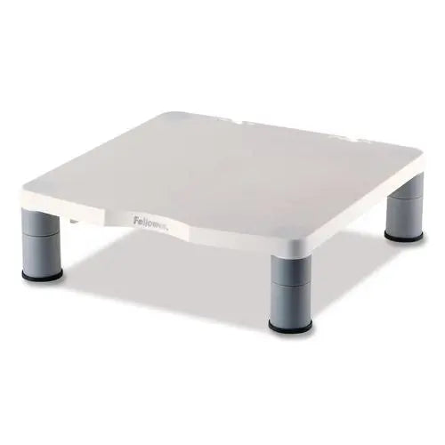 FELLOWES FELLOWES Standard Monitor Riser, For 21" Monitors, 13.38" x 13.63" x 2" to 4", Platinum/Graphite, Su - 91712