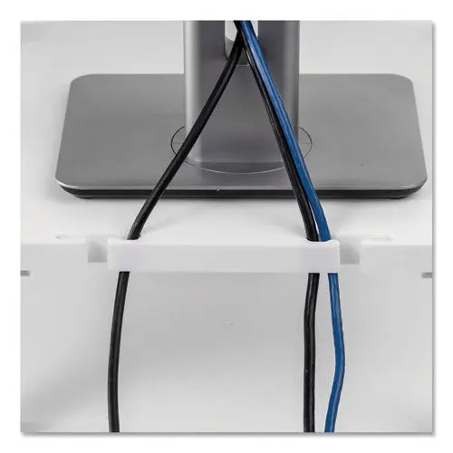 FELLOWES FELLOWES Standard Monitor Riser, For 21" Monitors, 13.38" x 13.63" x 2" to 4", Platinum/Graphite, Su - 91712