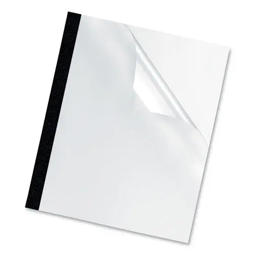 FELLOWES FELLOWES Thermal Binding System Presentation Covers, 120-Sheet Capacity, Plastic, Square Corners, 11 - 5256601