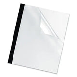 FELLOWES FELLOWES Thermal Binding System Presentation Covers, 15-Sheet Capacity, Plastic, Square Corners, 11  - 5225301