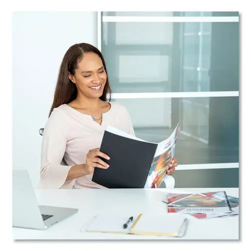 FELLOWES FELLOWES Thermal Binding System Presentation Covers, 240-Sheet Capacity, Plastic, Square Corners, 11 - 5257001