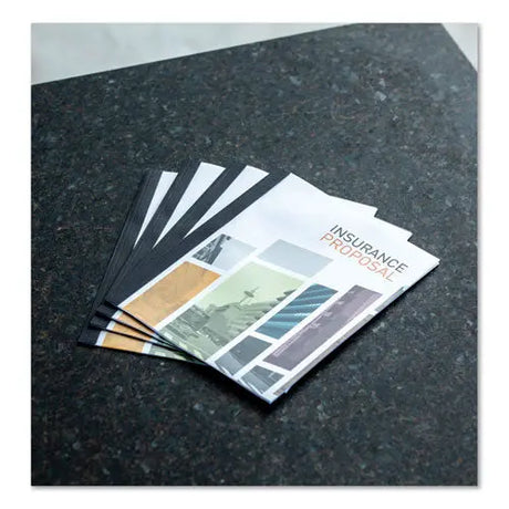 FELLOWES FELLOWES Thermal Binding System Presentation Covers, 30-Sheet Capacity, Plastic, Square Corners, 11  - 5222701
