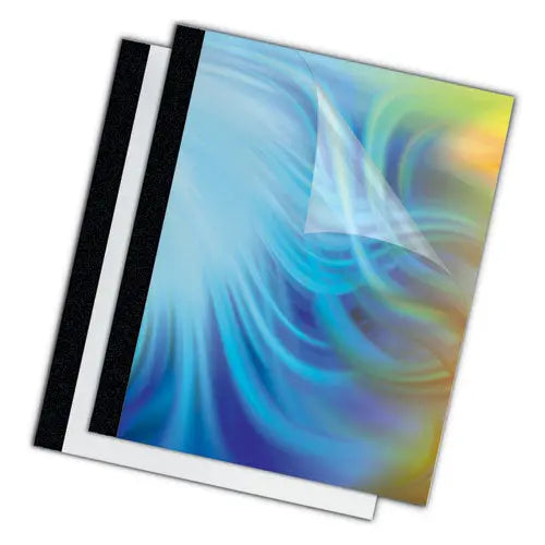 FELLOWES FELLOWES Thermal Binding System Presentation Covers, 30-Sheet Capacity, Plastic, Square Corners, 11  - 5222701