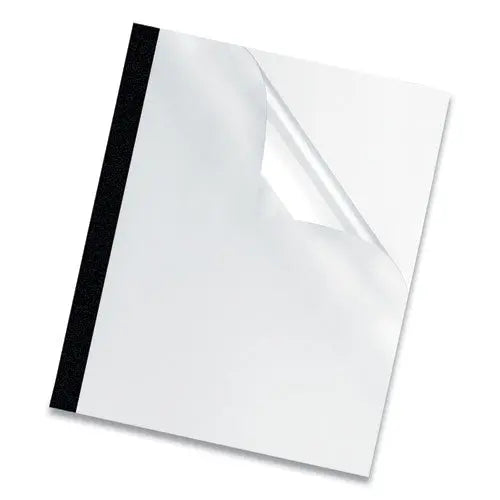 FELLOWES FELLOWES Thermal Binding System Presentation Covers, 60-Sheet Capacity, Plastic, Square Corners, 11  - 5222801