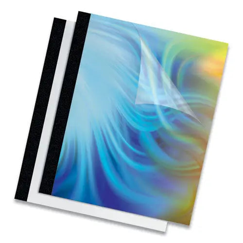 FELLOWES FELLOWES Thermal Binding System Presentation Covers, 60-Sheet Capacity, Plastic, Square Corners, 11  - 5222801