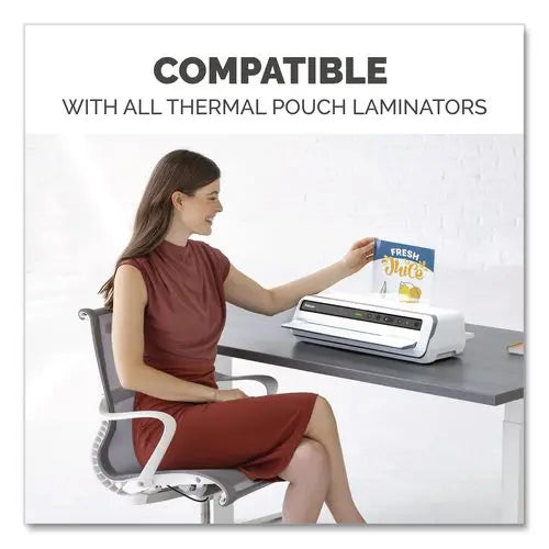 FELLOWES FELLOWES Thermal Laminating Pouches, 3 mil, 9" x 11.5", Matte Clear, 50/Pack - 5744301