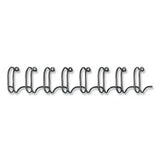 FELLOWES FELLOWES Wire Bindings for 11 x 8.5 Documents, 32 Rings, 0.25" (35-Sheet) Capacity, Black, 25/Pack - 52539