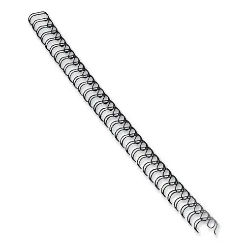 FELLOWES FELLOWES Wire Bindings for 11 x 8.5 Documents, 32 Rings, 0.25" (35-Sheet) Capacity, Black, 25/Pack - 52539