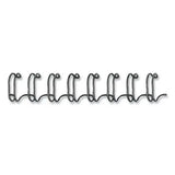 FELLOWES FELLOWES Wire Bindings for 11 x 8.5 Documents, 32 Rings, 0.31" (50-Sheet) Capacity, Black, 25/Pack - 5255201