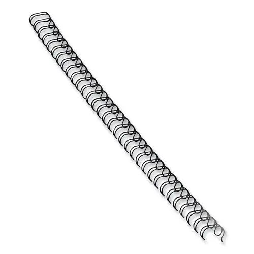 FELLOWES FELLOWES Wire Bindings for 11 x 8.5 Documents, 32 Rings, 0.31" (50-Sheet) Capacity, Black, 25/Pack - 5255201