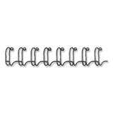 FELLOWES FELLOWES Wire Bindings for 11 x 8.5 Documents, 32 Rings, 0.56" (130-Sheet) Capacity, Black, 25/Pack - 5255601