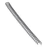 FELLOWES FELLOWES Wire Bindings for 11 x 8.5 Documents, 32 Rings, 0.56" (130-Sheet) Capacity, Black, 25/Pack - 5255601