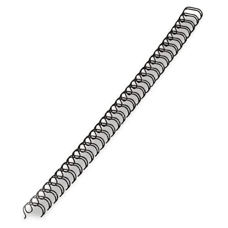 FELLOWES FELLOWES Wire Bindings for 11 x 8.5 Documents, 32 Rings, 0.56" (130-Sheet) Capacity, Black, 25/Pack - 5255601
