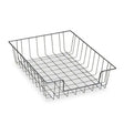 FELLOWES FELLOWES Wire Desk Tray Organizer, 1 Section, Letter Size Files, 10" x 14.13" x 3", Black - 60112