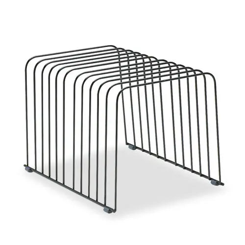 FELLOWES FELLOWES Wire Desktop Organizer, 11 Sections, Letter to Legal Size Files, 9" x 11.38" x 8", Black - 72112