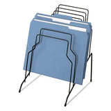 FELLOWES FELLOWES Wire Step File, 8 Sections, Letter to Legal Size Files, 10.13" x 12.13" x 11.19", Black - 72614