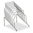 FELLOWES FELLOWES Wire Step File, 8 Sections, Letter to Legal Size Files, 10.13" x 12.13" x 11.19", Black - 72614