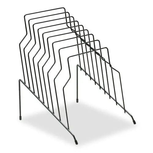 FELLOWES FELLOWES Wire Step File, 8 Sections, Letter to Legal Size Files, 10.13" x 12.13" x 11.19", Black - 72614