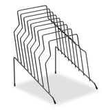 FELLOWES FELLOWES Wire Step File, 8 Sections, Letter to Legal Size Files, 10.13" x 12.13" x 11.19", Black - 72614