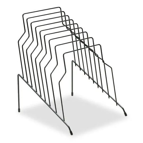 FELLOWES FELLOWES Wire Step File, 8 Sections, Letter to Legal Size Files, 10.13" x 12.13" x 11.19", Black - 72614