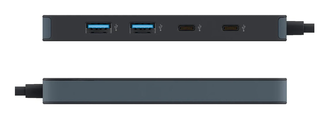 Targus HyperDrive Flex 4 Port USB-C Combo Hub USB 2.0 Type-C 5000 Mbit/s Black - HD5200BKGL