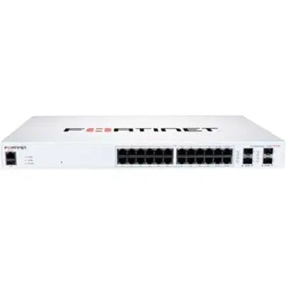 FORTINET Fortinet FortiSwitch 124F-FPOE Ethernet Switch - 24 Ports - Manageable - 2 Layer Supported - Modular - 370 W PoE Budget - Optical Fiber, Twisted Pair - PoE Ports - 1U High - Rack-mountable - Lifetime ...  - FS-124F-FPOE