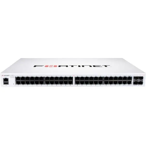 FORTINET Fortinet FortiSwitch FS-148F-FPOE Ethernet Switch - 48 Ports - Manageable - 2 Layer Supported - Modular - 895.70 W Power Consumption - 740 W PoE Budget - Optical Fiber, Twisted Pair - PoE Ports - 1U H...  - FS-148F-FPOE