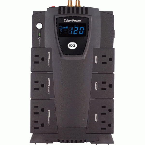 CyberPower CP825AVRLCD uninterruptible power supply (UPS) Line-Interactive 0.825 kVA 450 W - CP825AVRLCD