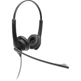 JABRA Jabra Biz 1100 EDU Headset - Stereo - Mini-phone (3.5mm), USB - Wired - 32 Ohm - 80 Hz - 20 kHz - Over-the-head - Binaural - Ear-cup - 5.91 ft Cable - Noise Cancelling, Uni-directional Microphone - Bl...  - 1159-0139-EDU