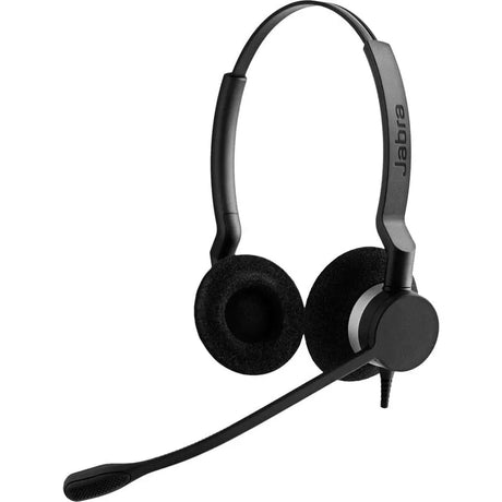 JABRA Jabra BIZ 2300 QD Headset - Stereo - Quick Disconnect - Wired - Over-the-head - Binaural - Supra-aural - Noise Cancelling Microphone - 2309-820-105