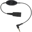 JABRA Jabra Quick Disconnect (qd) to 3.5mm Phone Cord (0.3m) - Mini-phone/Quick Disconnect Audio Cable for Audio Device, iPhone, Smartphone, Headset - First End: Quick Disconnect - Second End: Mini-phone Au...  - 8800-00-103