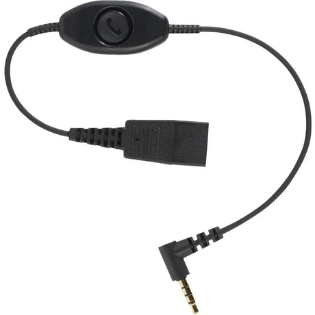 JABRA Jabra Quick Disconnect (qd) to 3.5mm Phone Cord (0.3m) - Mini-phone/Quick Disconnect Audio Cable for Audio Device, iPhone, Smartphone, Headset - First End: Quick Disconnect - Second End: Mini-phone Au...  - 8800-00-103