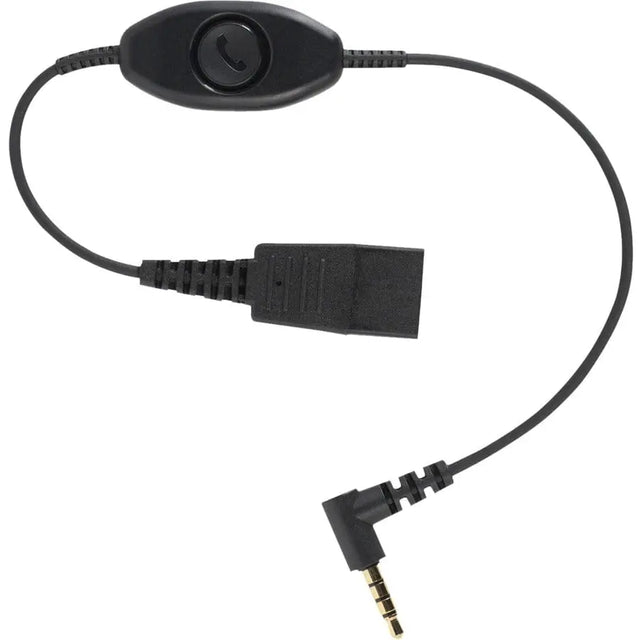 JABRA Jabra Quick Disconnect (qd) to 3.5mm Phone Cord (0.3m) - Mini-phone/Quick Disconnect Audio Cable for Audio Device, iPhone, Smartphone, Headset - First End: Quick Disconnect - Second End: Mini-phone Au...  - 8800-00-103