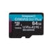 KINGSTON Digital Media Kingston Technology 64GB microSDXC Canvas Go Plus Gen4 200R A2 U3 Single Pack w/o ADP - SDCG4/64GBSP